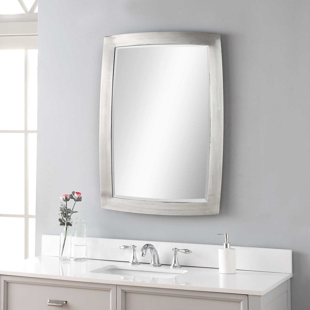 Haskill Brushed Nickel Mirror