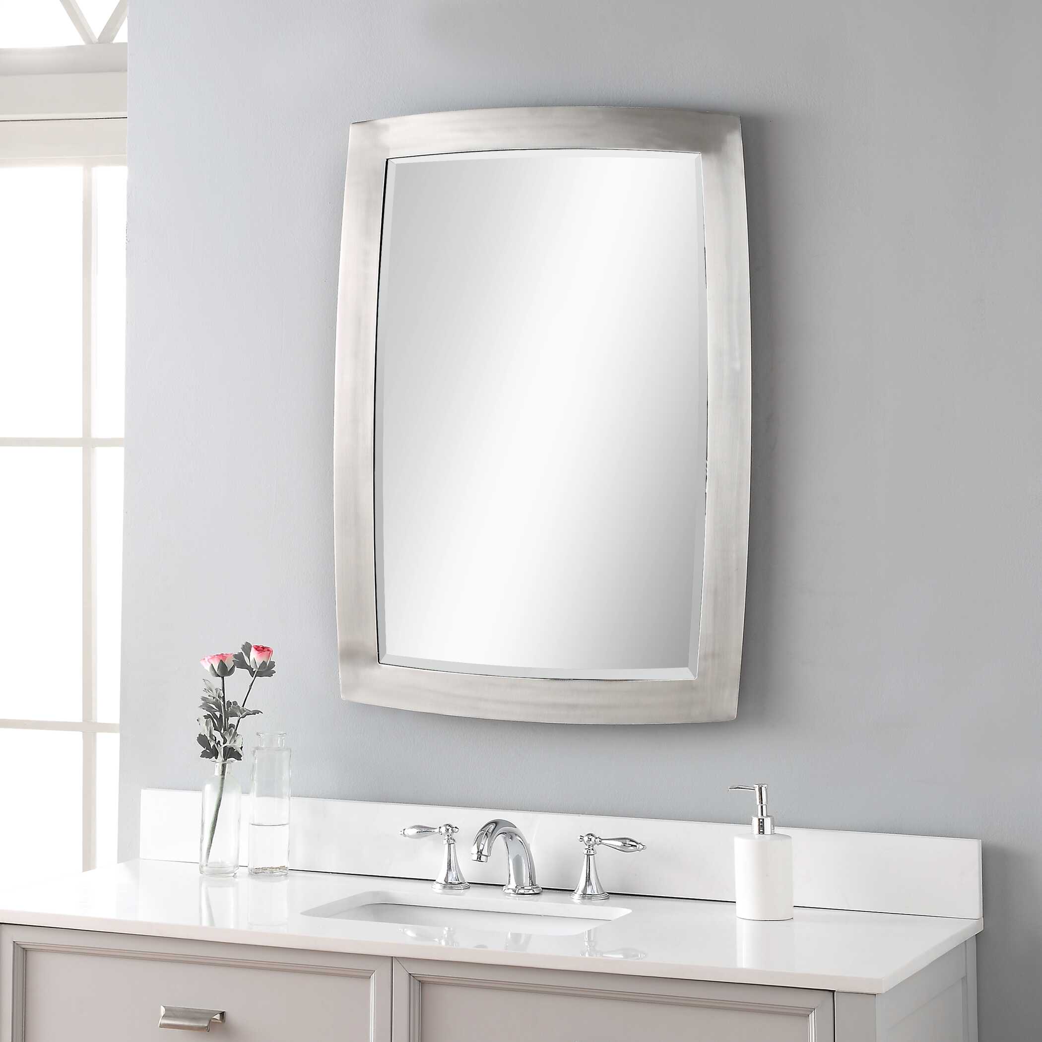 Haskill Brushed Nickel Mirror