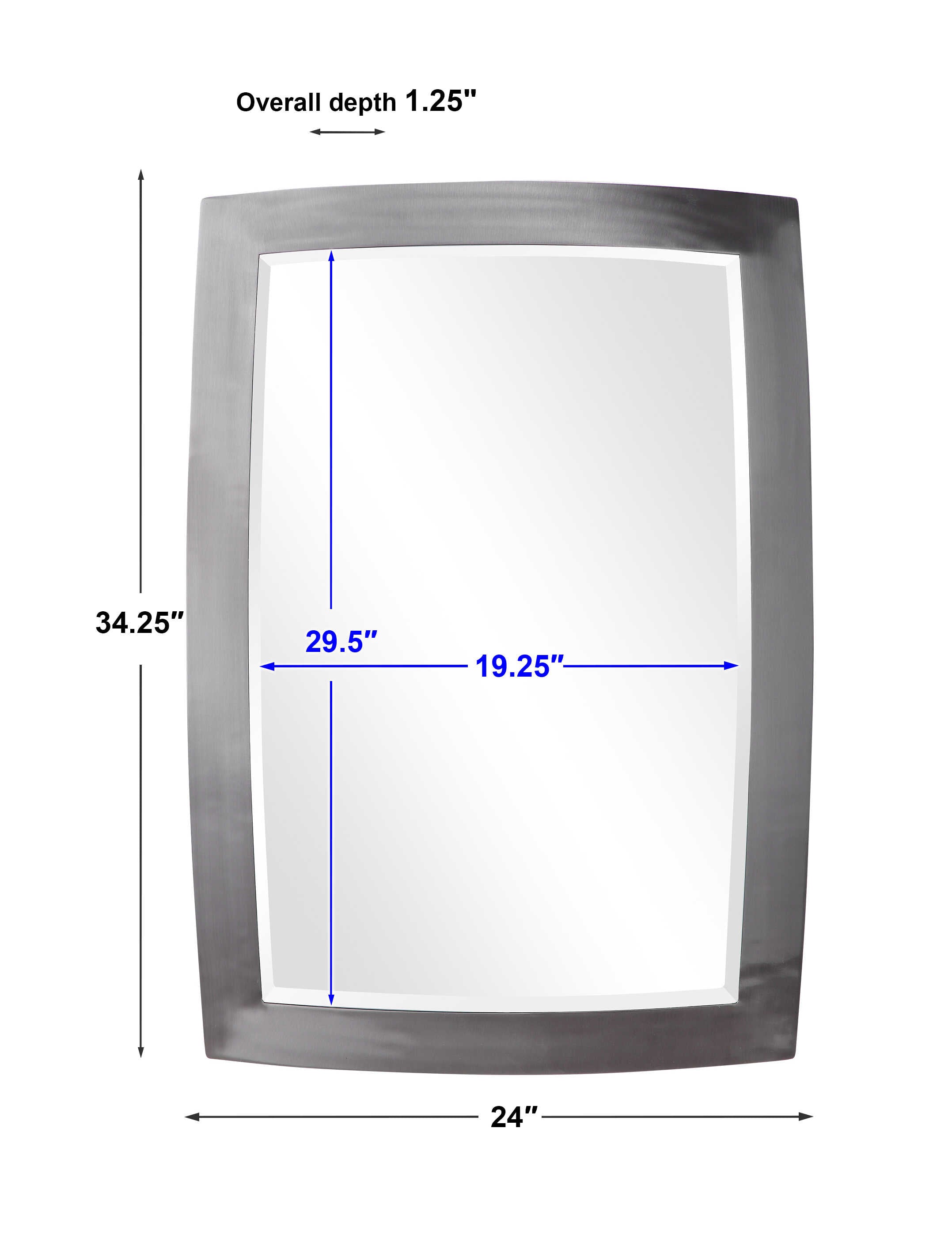 Haskill Brushed Nickel Mirror