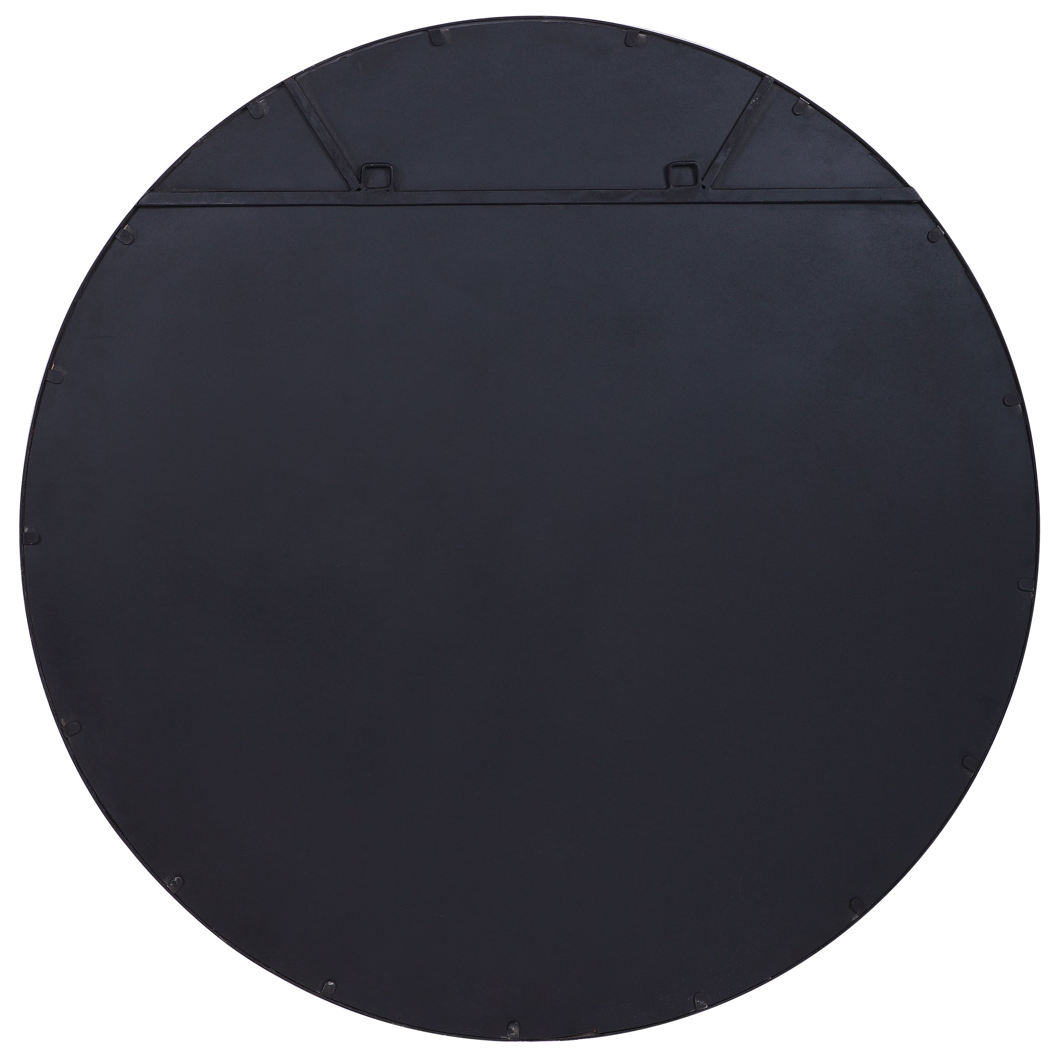 Junius Antique White Round Mirror