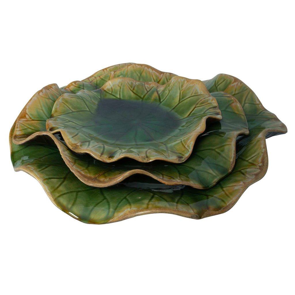 Abella Green Ceramic Wall Decor Set/3