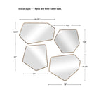 Linneah Modern Mirrors Set/4