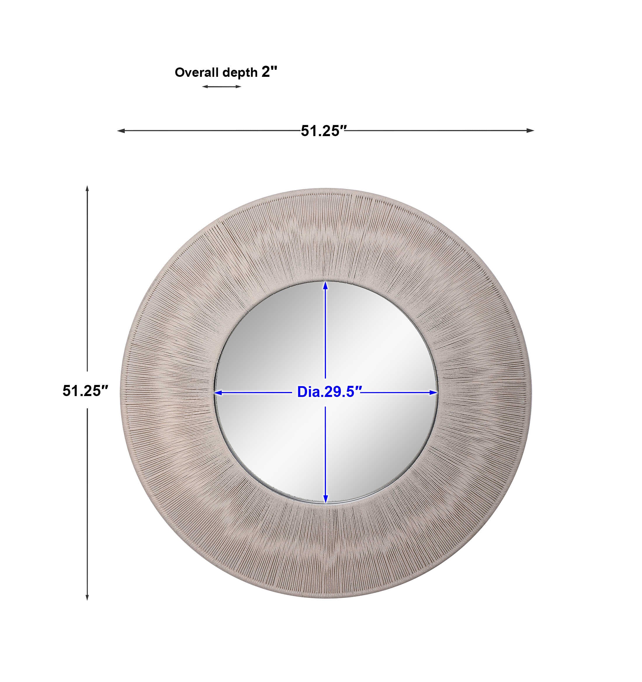 Sailor's Knot Round Mirror