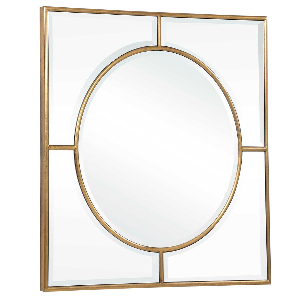 Stanford Gold Square Mirror