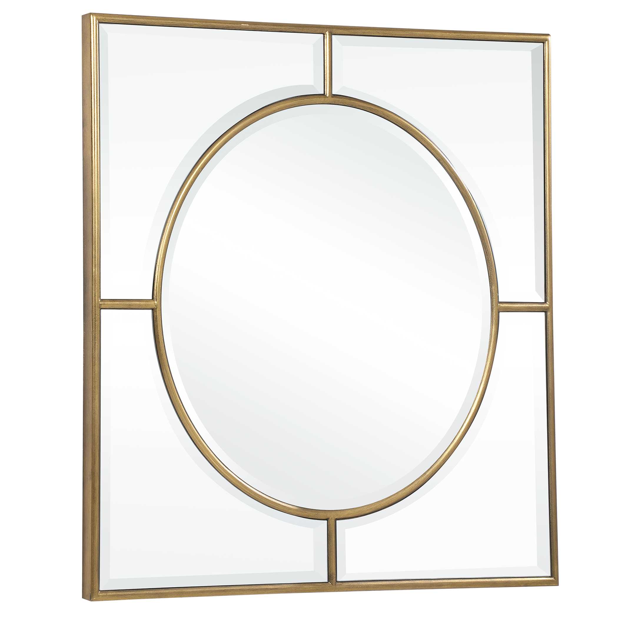 Stanford Gold Square Mirror