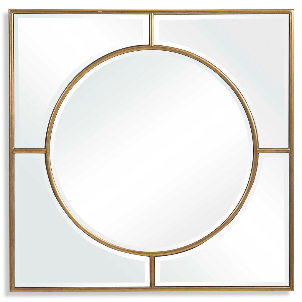 Stanford Gold Square Mirror
