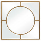 Stanford Gold Square Mirror