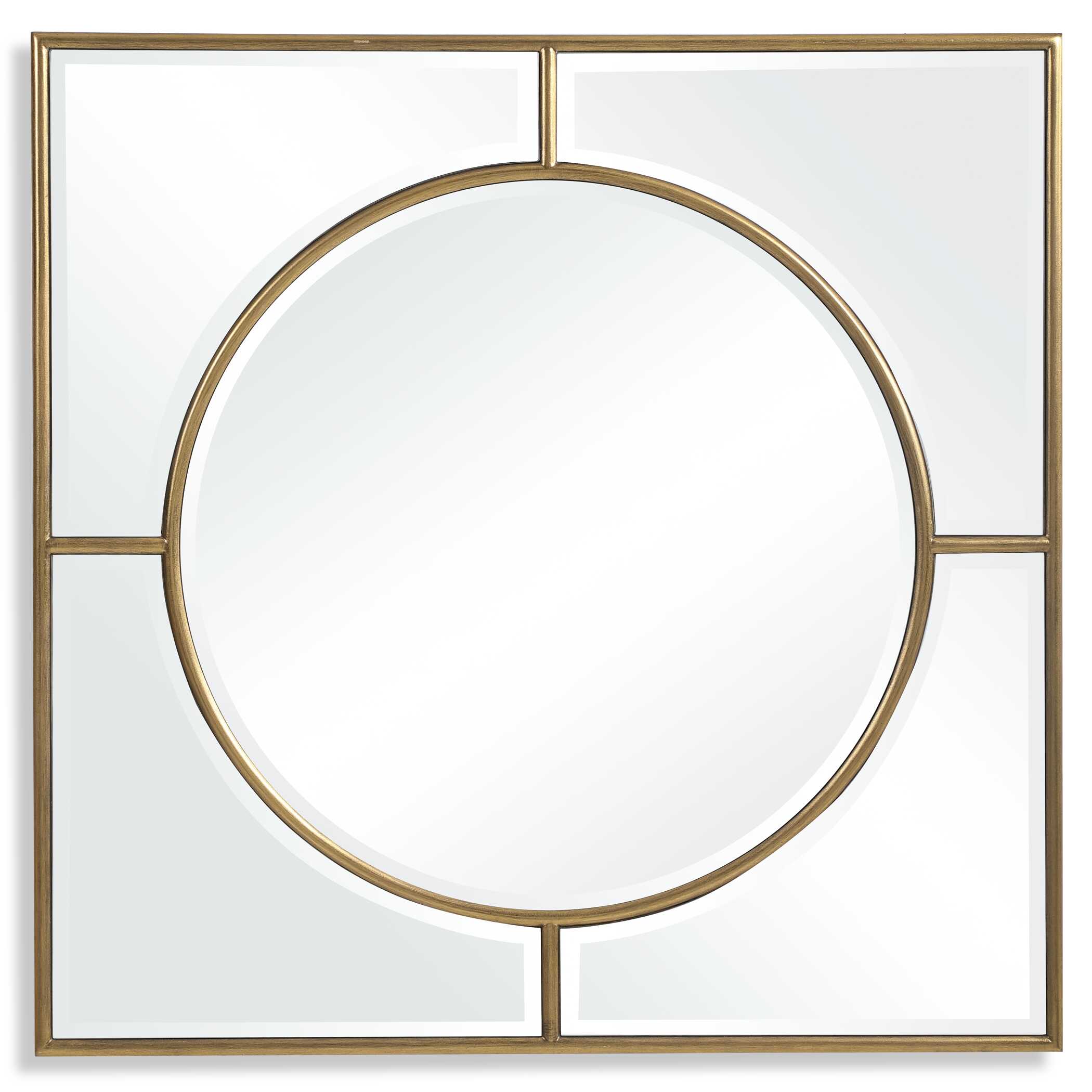 Stanford Gold Square Mirror