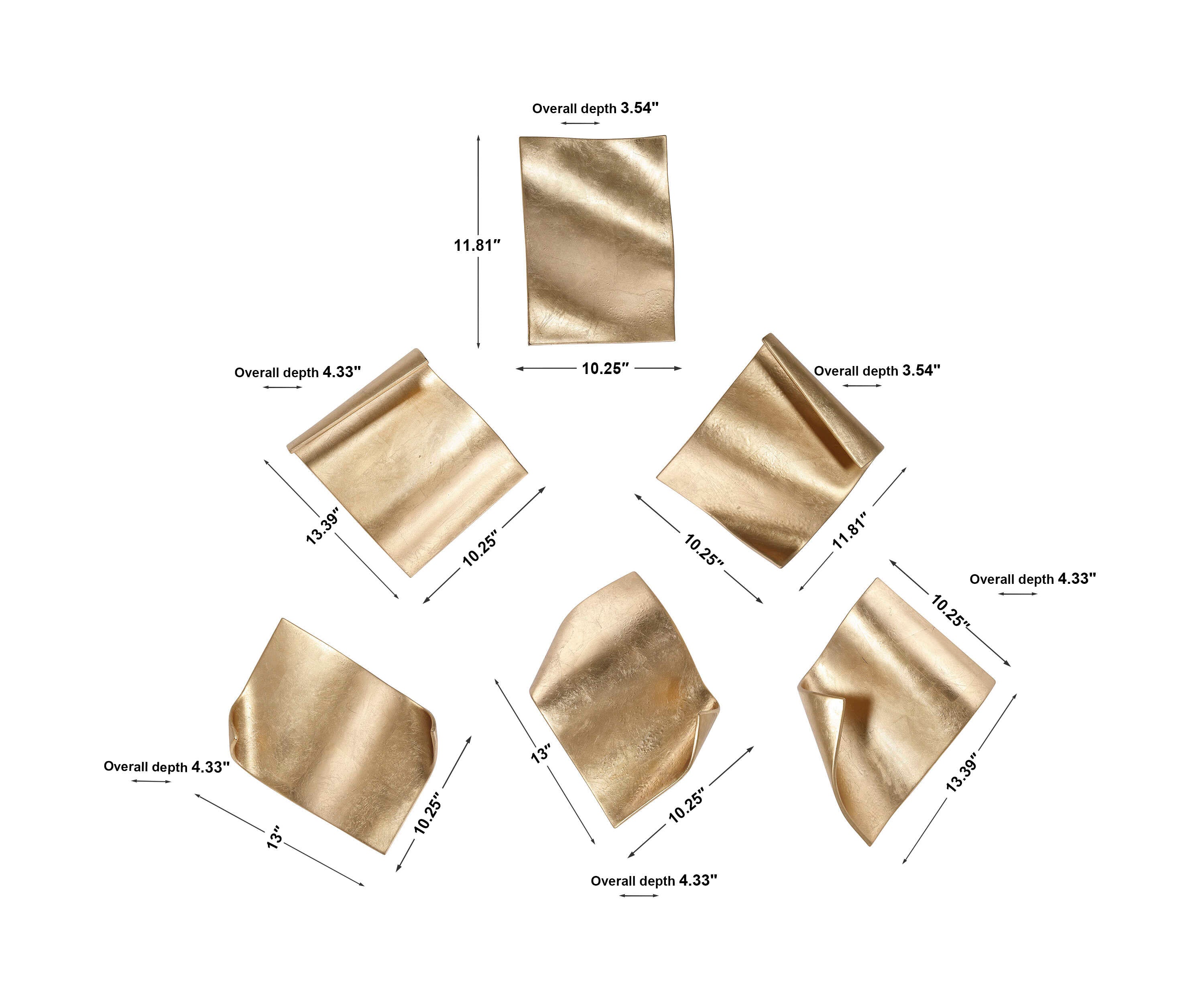 Fluttering Pages Wall Decor Set/6