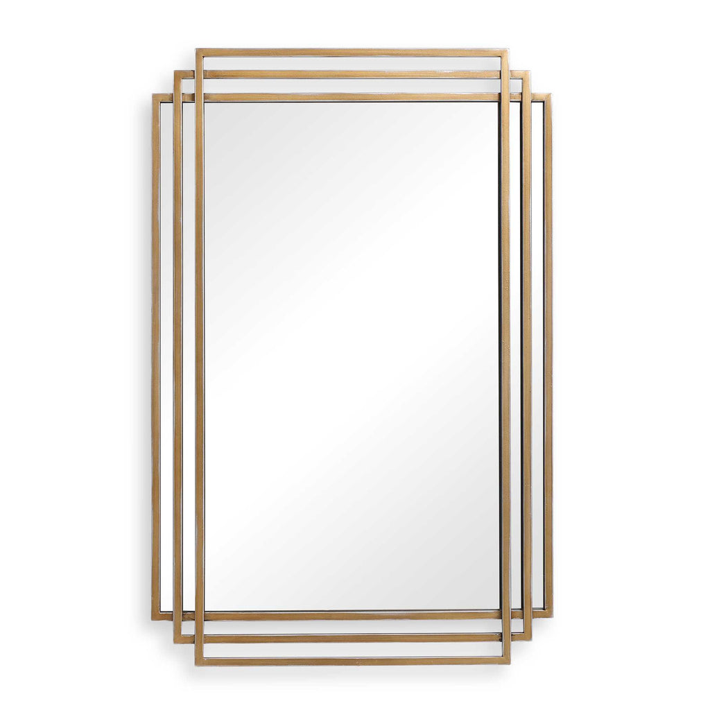 Amherst Brushed Gold Mirror