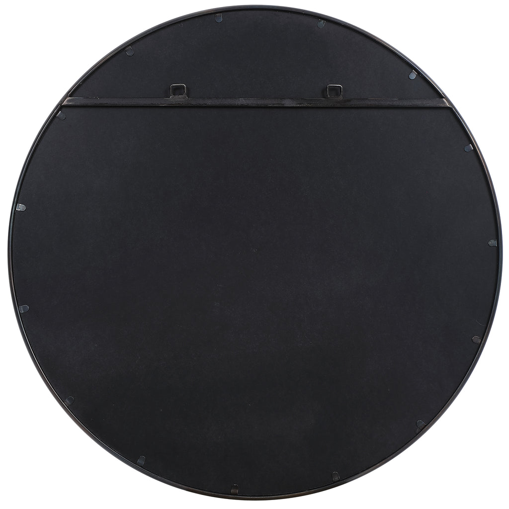 Belham Round Iron Mirror