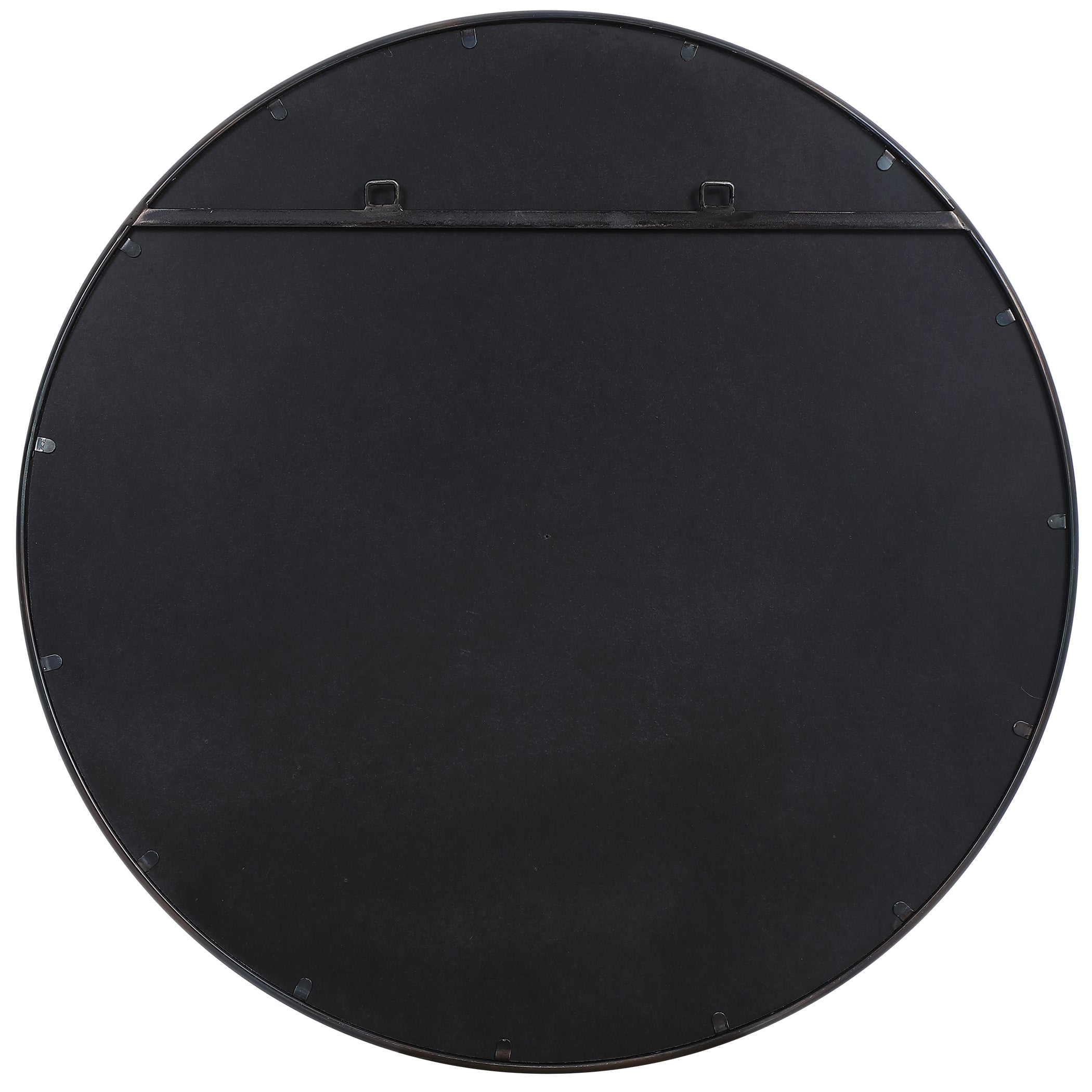 Belham Round Iron Mirror