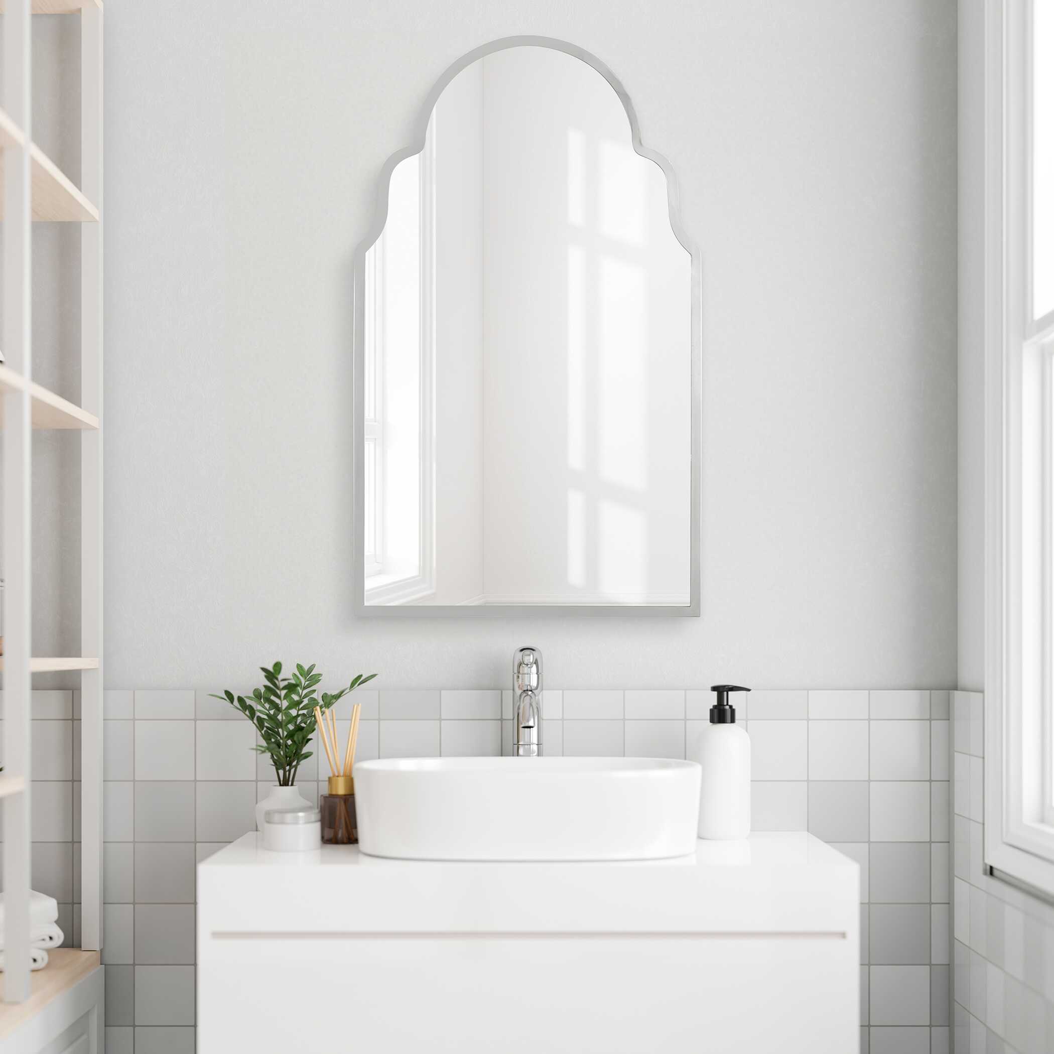 Brayden Nickel Arch Mirror