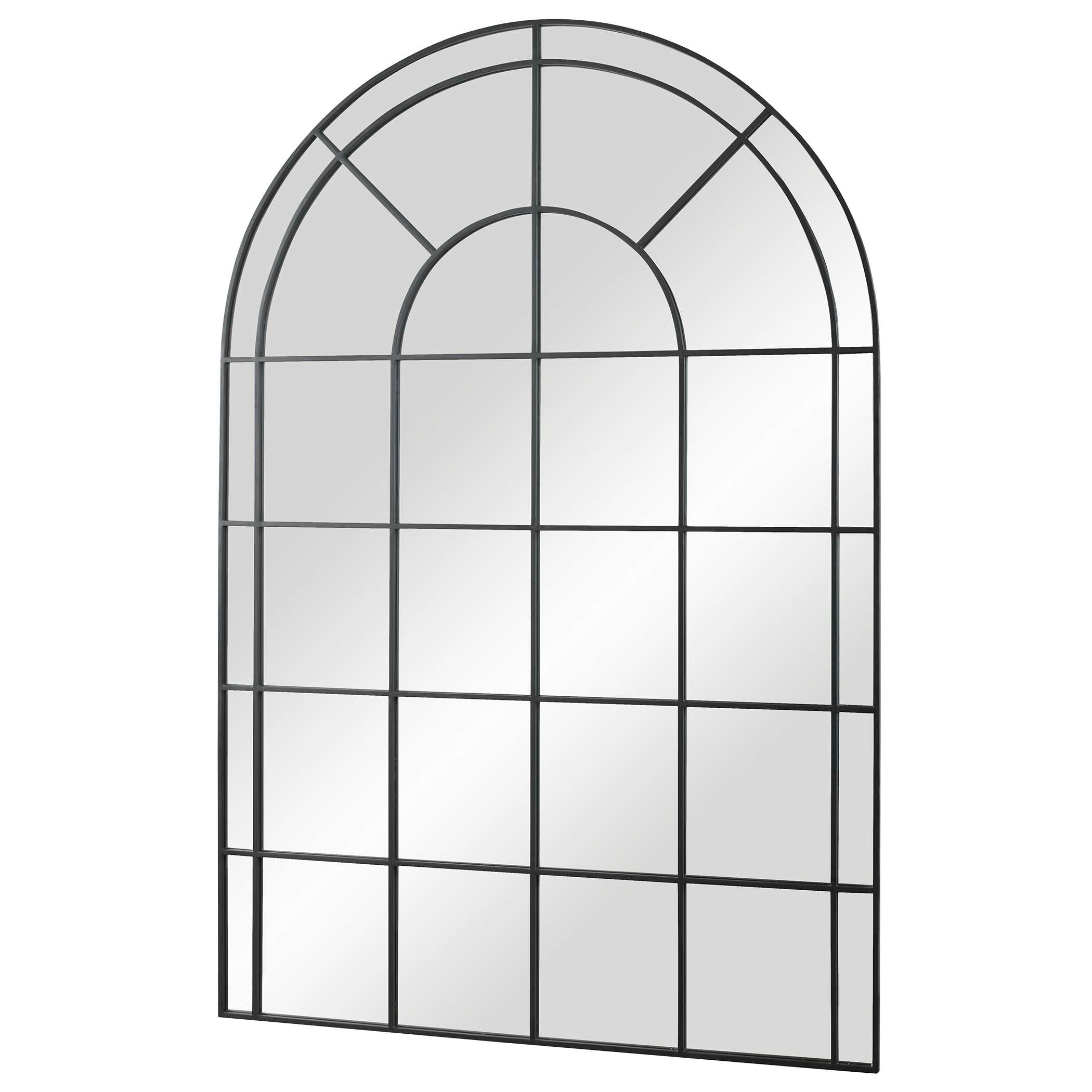 Grantola Black Arch Iron Mirror