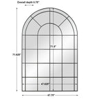 Grantola Black Arch Iron Mirror