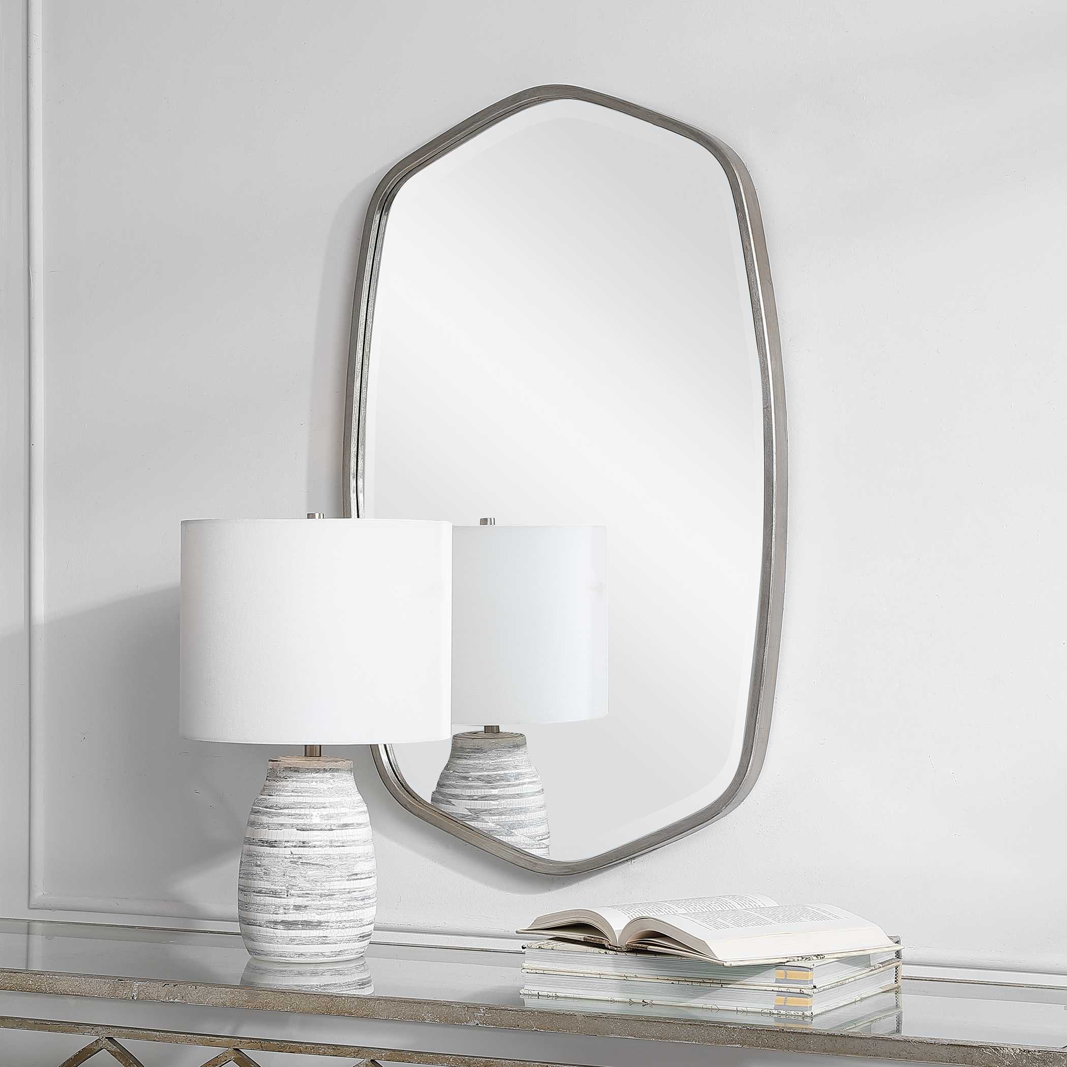 Duronia Brushed Silver Mirror