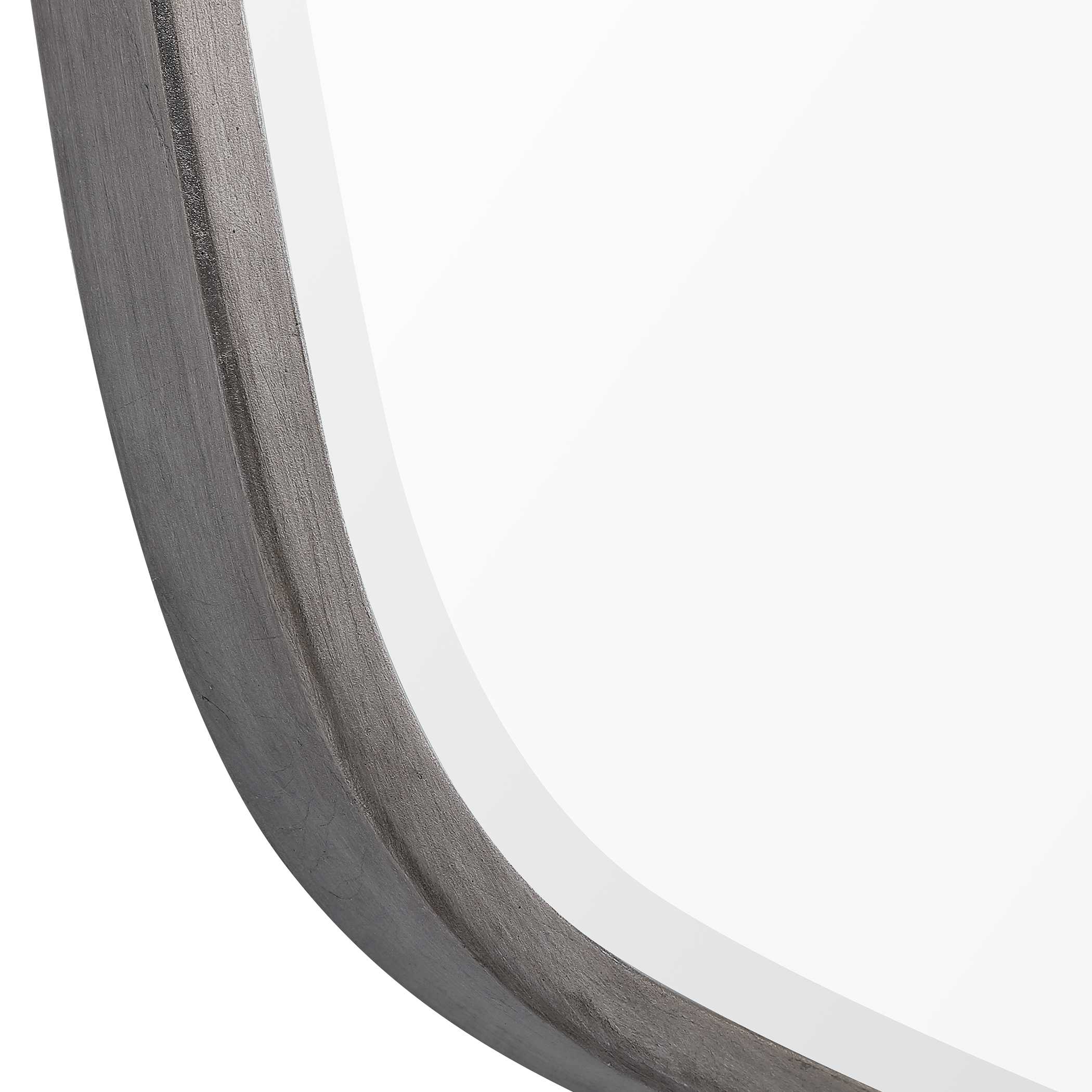 Duronia Brushed Silver Mirror