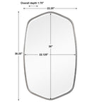 Duronia Brushed Silver Mirror