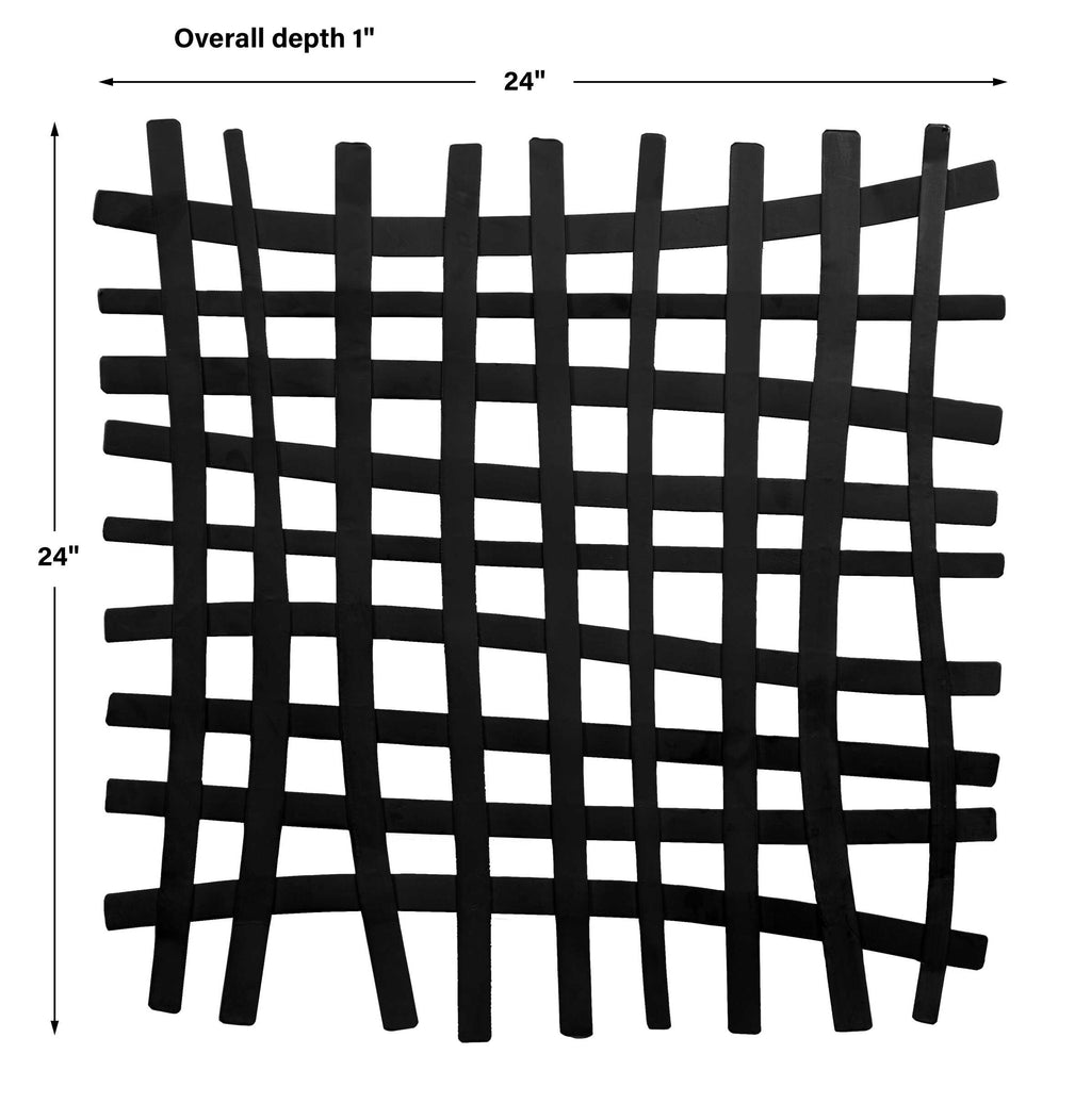 Gridlines Iron Wall Decor