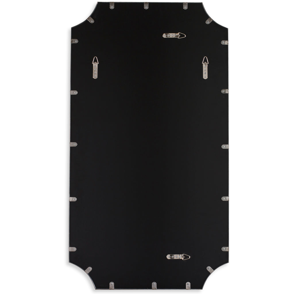 Lennox Black Scalloped Corner Mirror