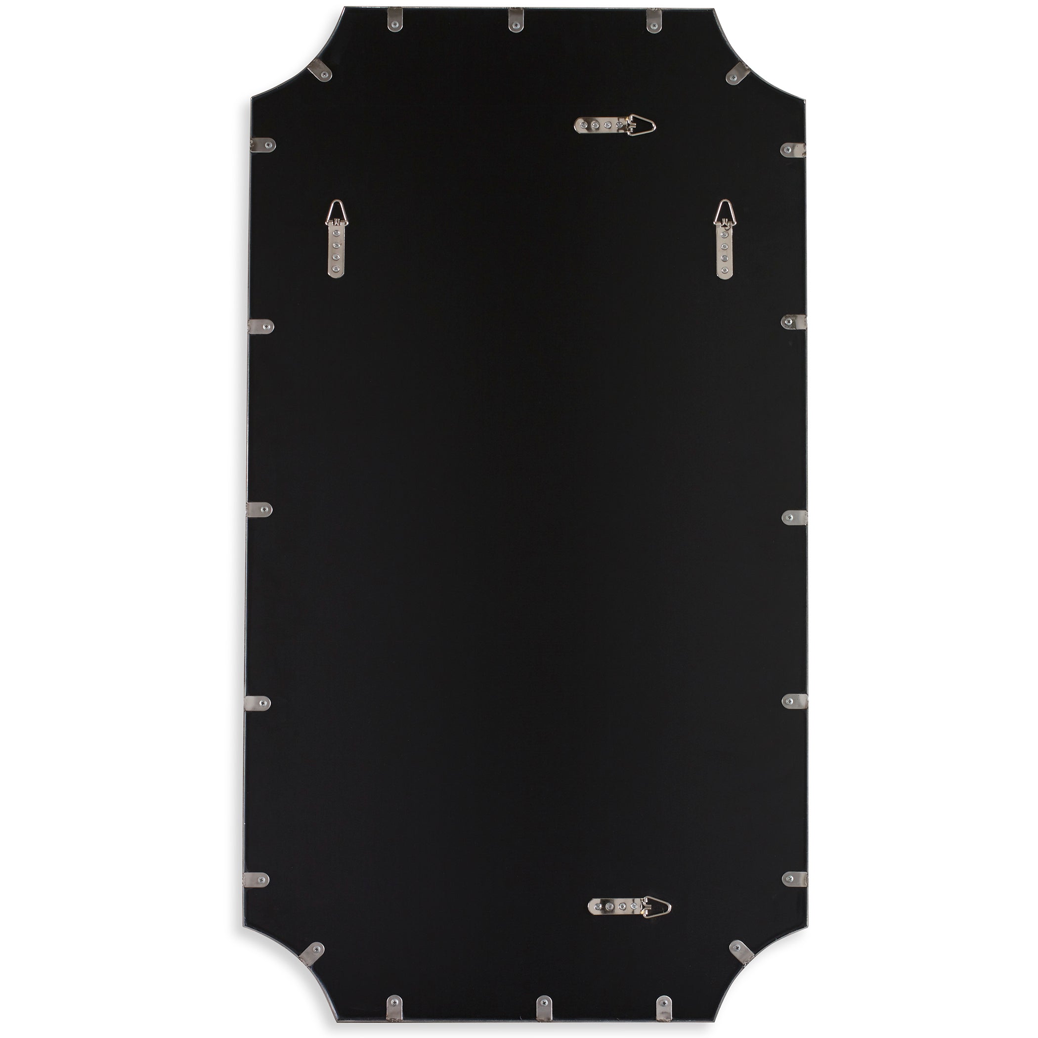 Lennox Black Scalloped Corner Mirror