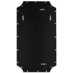 Lennox Nickel Scalloped Corner Mirror