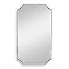 Lennox Nickel Scalloped Corner Mirror