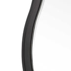 Aneta Black Round Mirror
