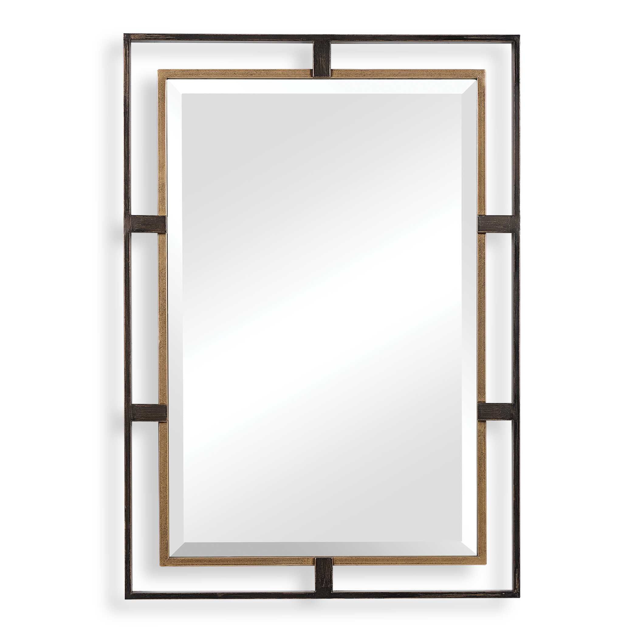 Carrizo Gold & Bronze Rectangle Mirror