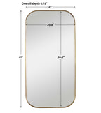 Taft Plated Brass Mirror