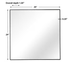 Alexo Black Square Mirror