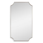 Lennox Brass Scalloped Corner Mirror