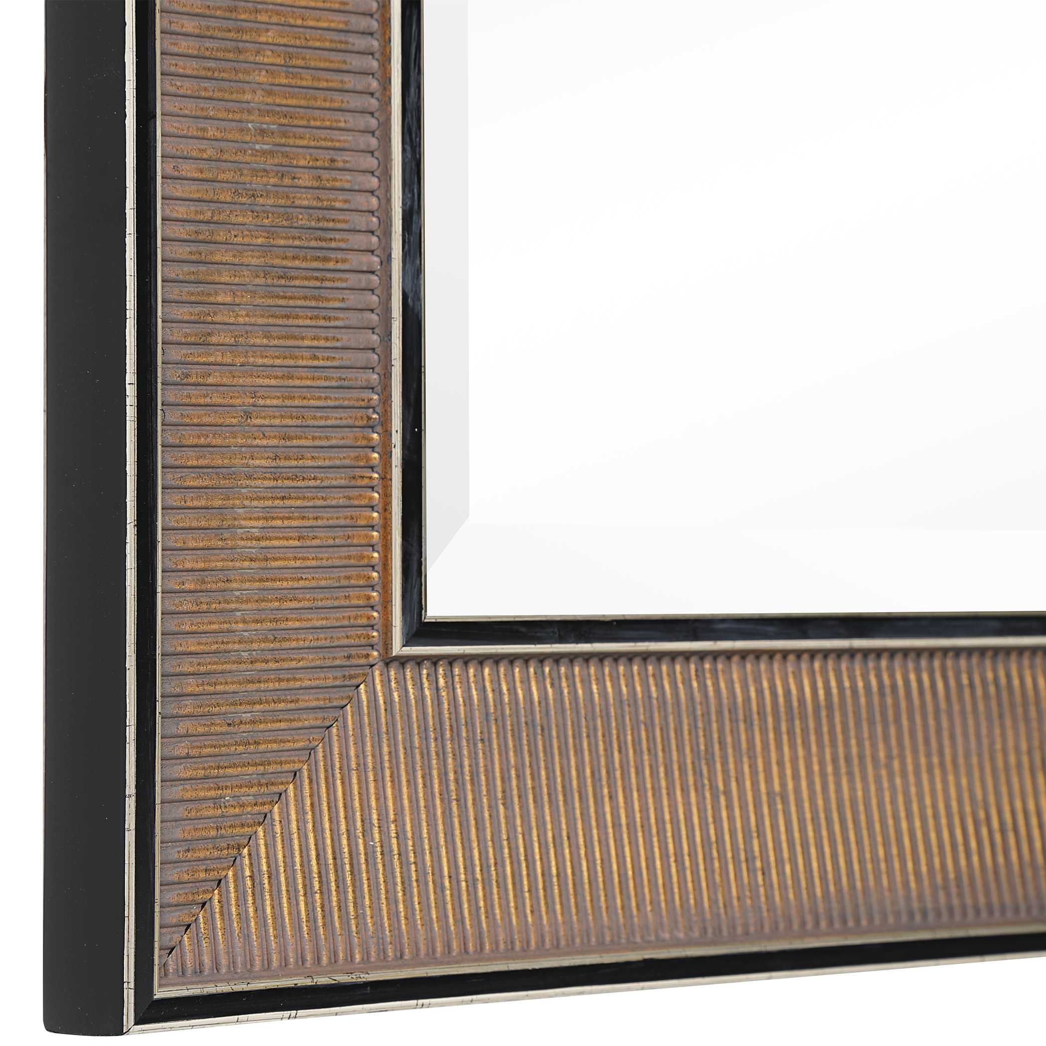 Valles Golden Rust Mirror