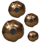Lucky Coins Brass Wall Bowls Set/4