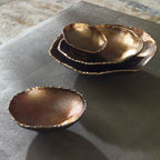 Lucky Coins Brass Wall Bowls Set/4