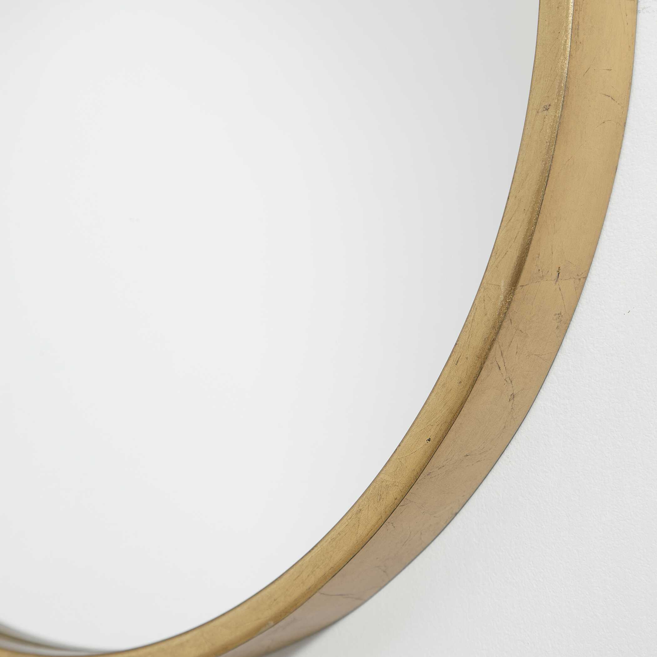 Varina Minimalist Gold Oval Mirror