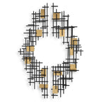 Reflection Metal Grid Wall Decor Set/2