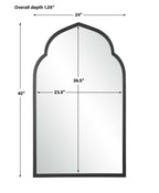 Kenitra Black Arch Mirror