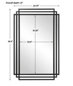 Amherst Black Iron Mirror