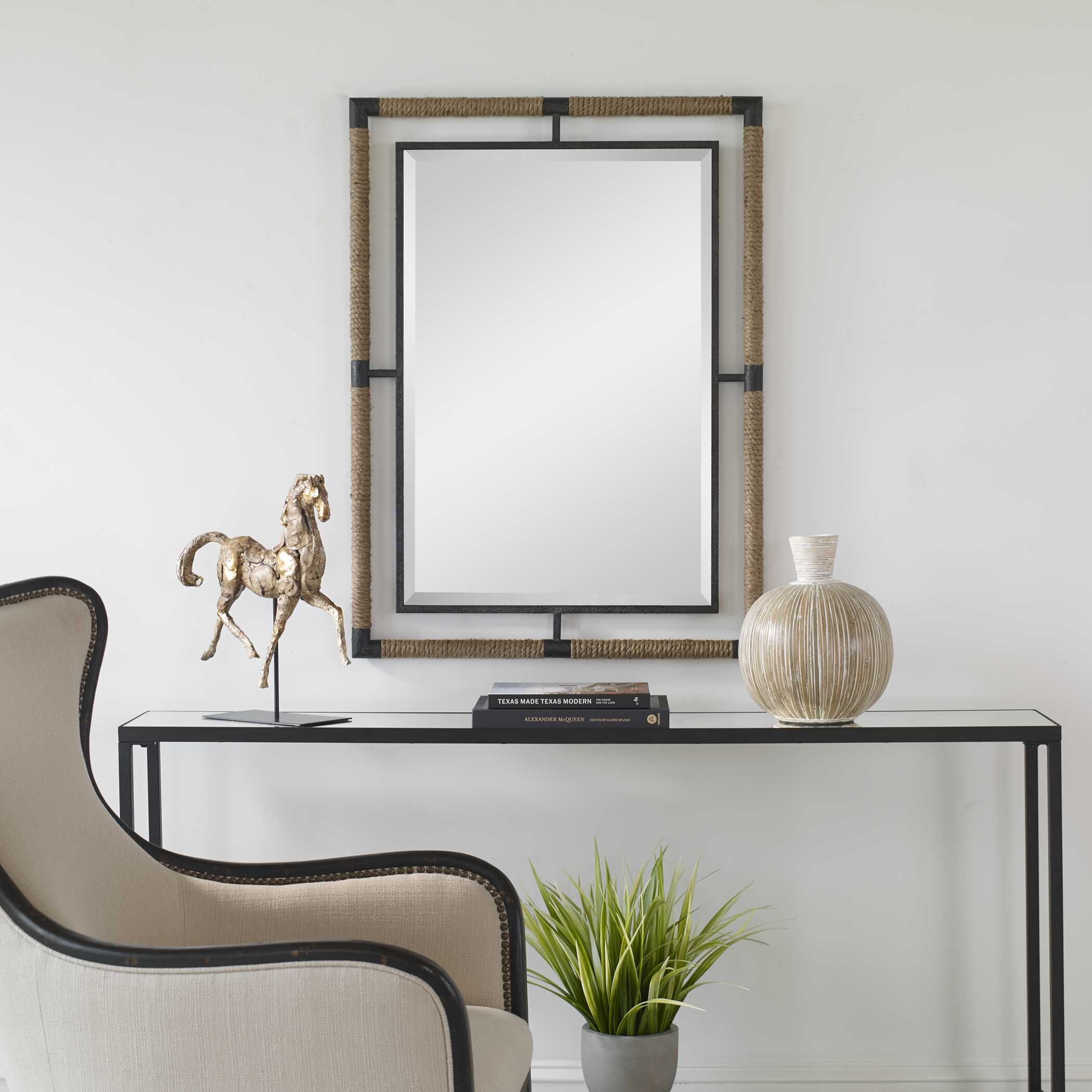 Melville Iron & Rope Mirror