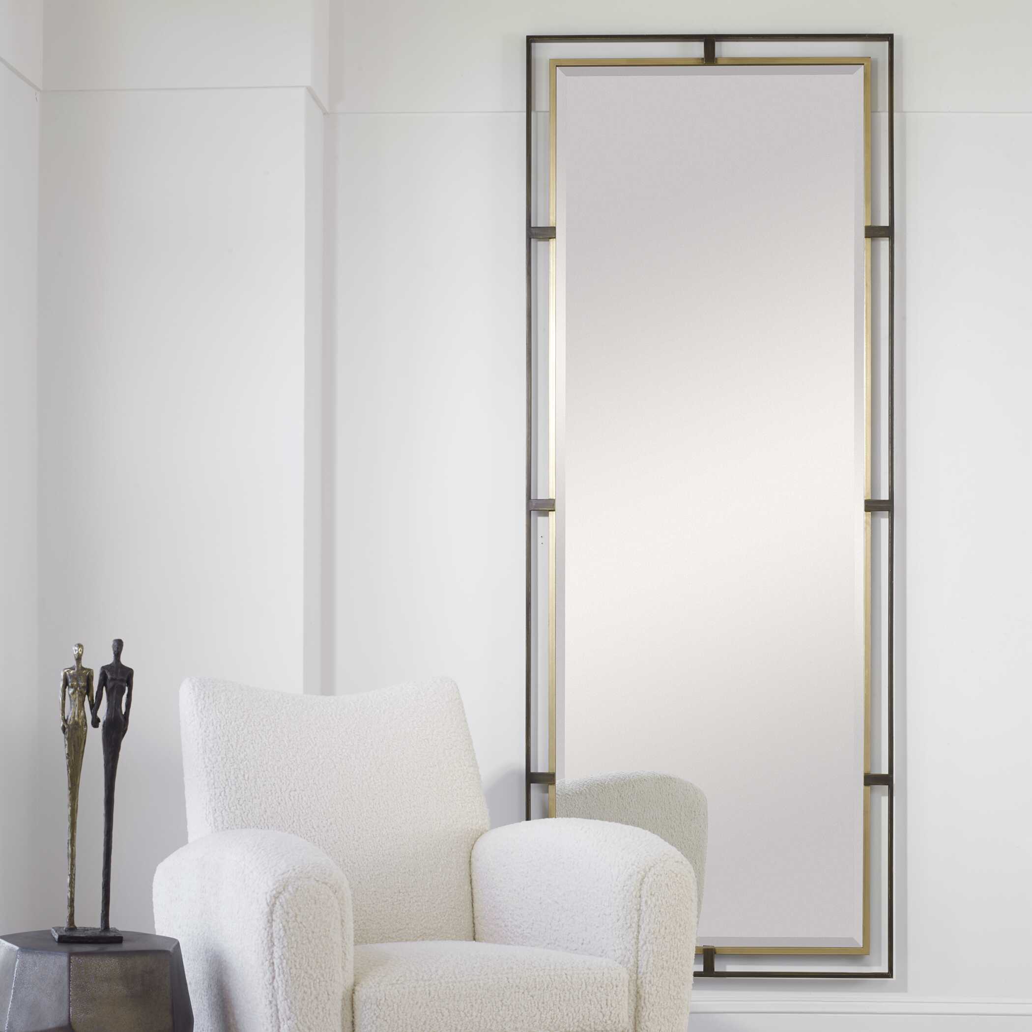 Carrizo Tall Bronze & Gold Mirror