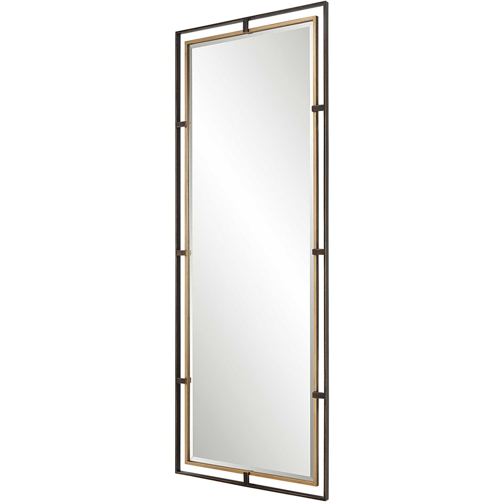 Carrizo Tall Bronze & Gold Mirror