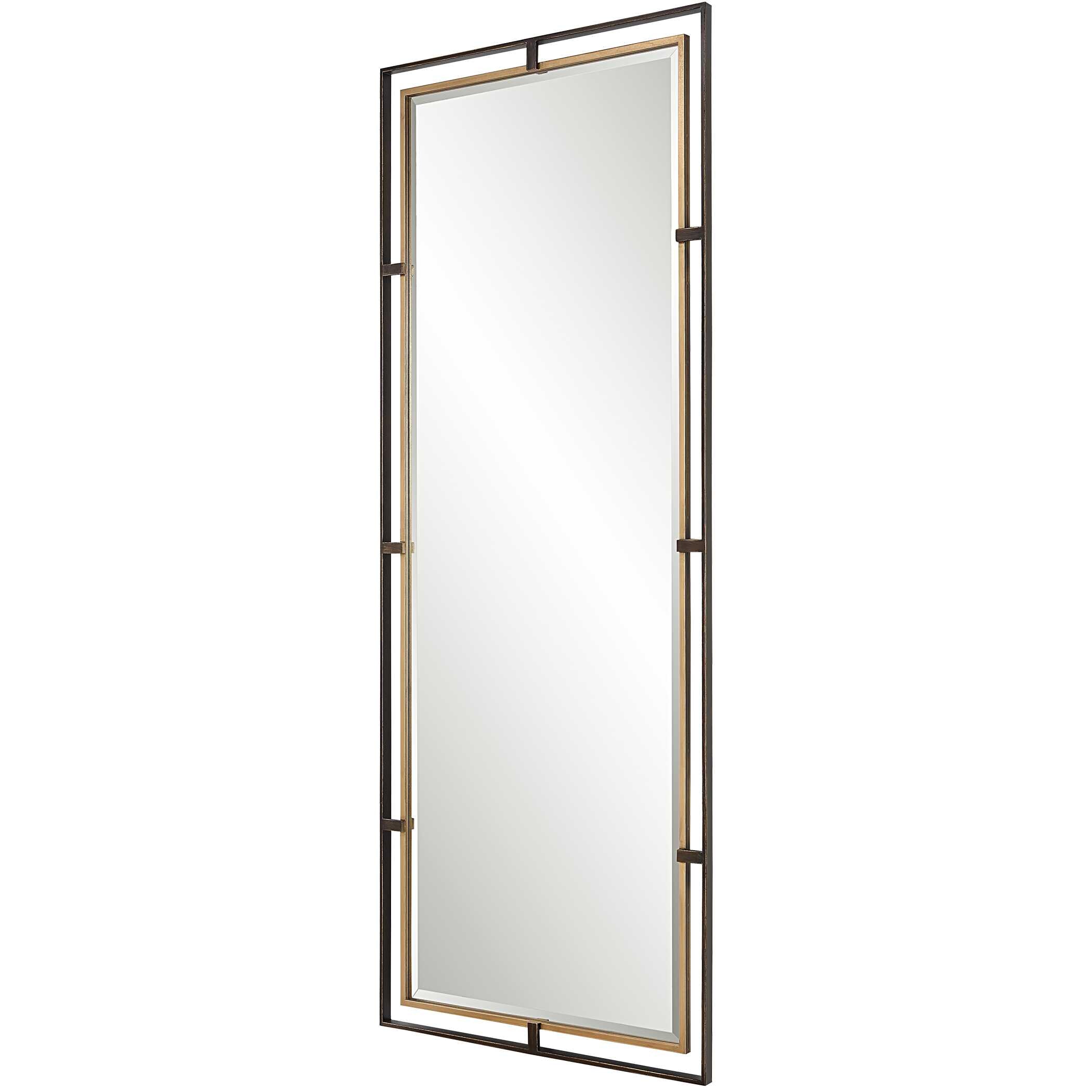 Carrizo Tall Bronze & Gold Mirror