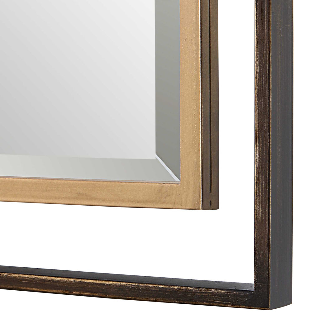 Carrizo Tall Bronze & Gold Mirror