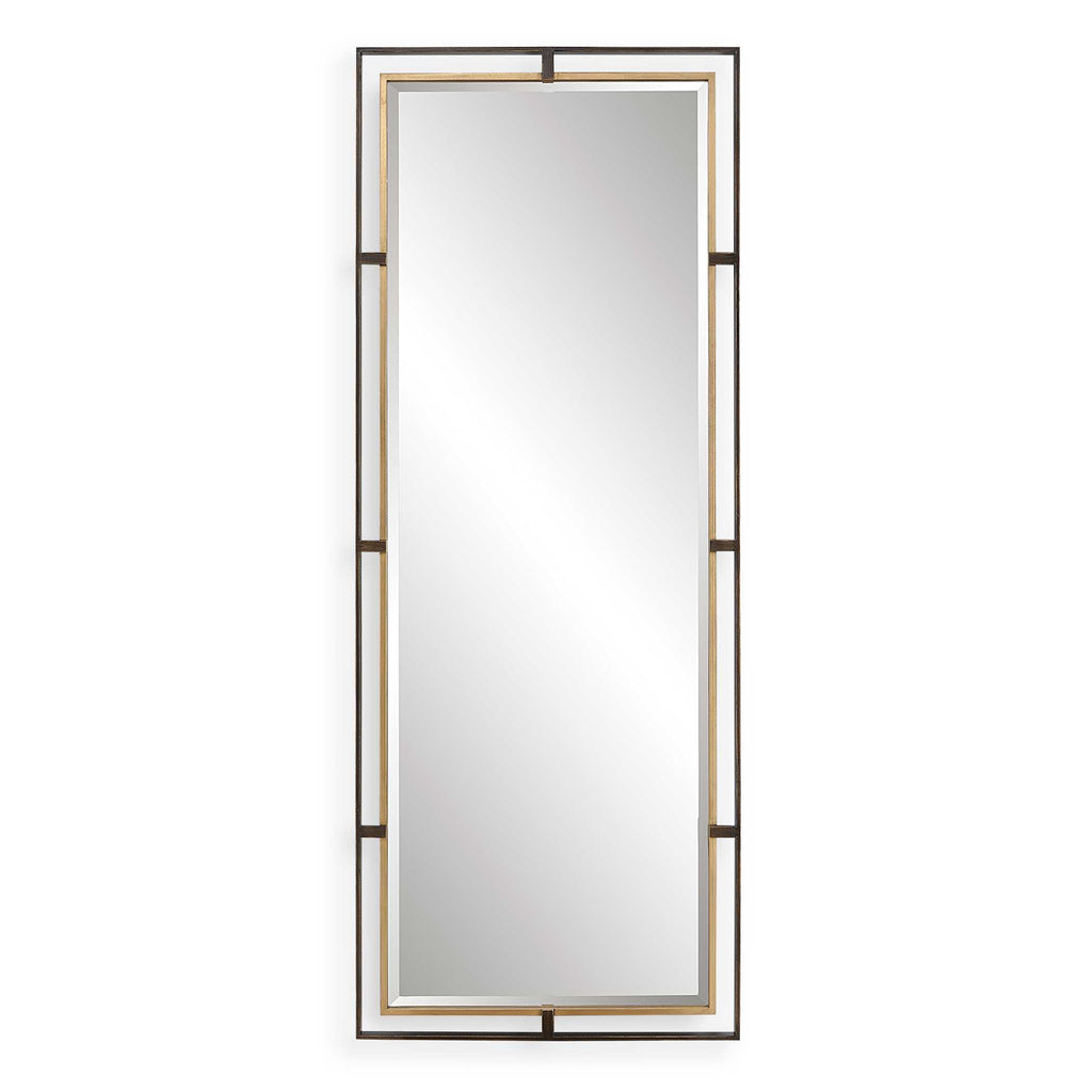 Carrizo Tall Bronze & Gold Mirror