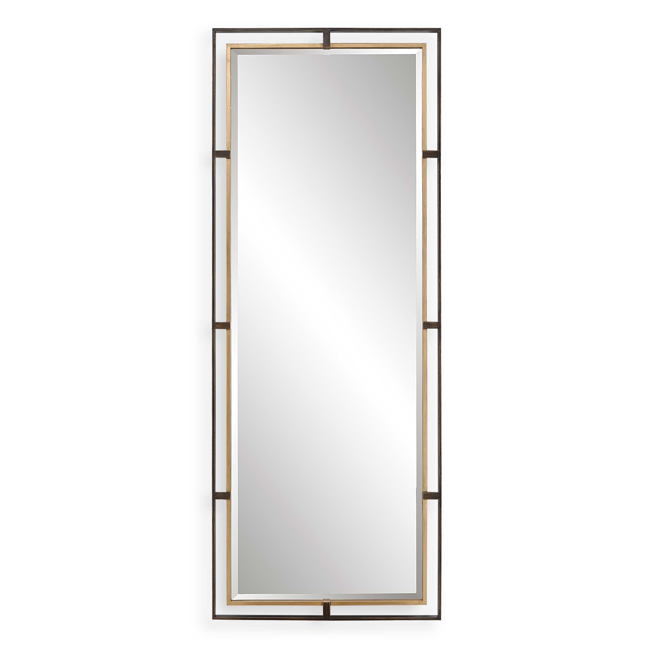 Carrizo Tall Bronze & Gold Mirror