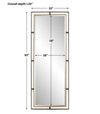 Carrizo Tall Bronze & Gold Mirror
