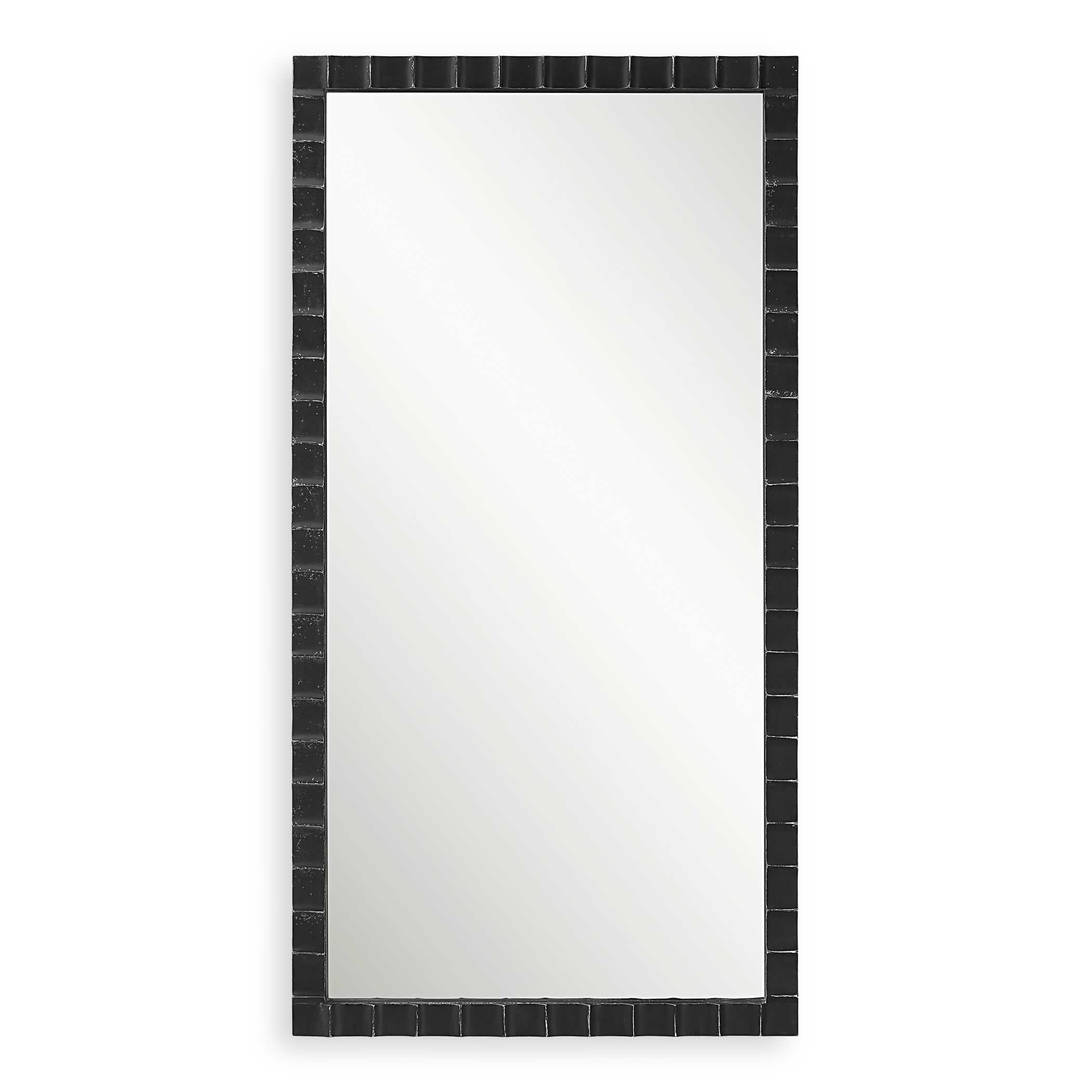 Dandridge Black Industrial Mirror