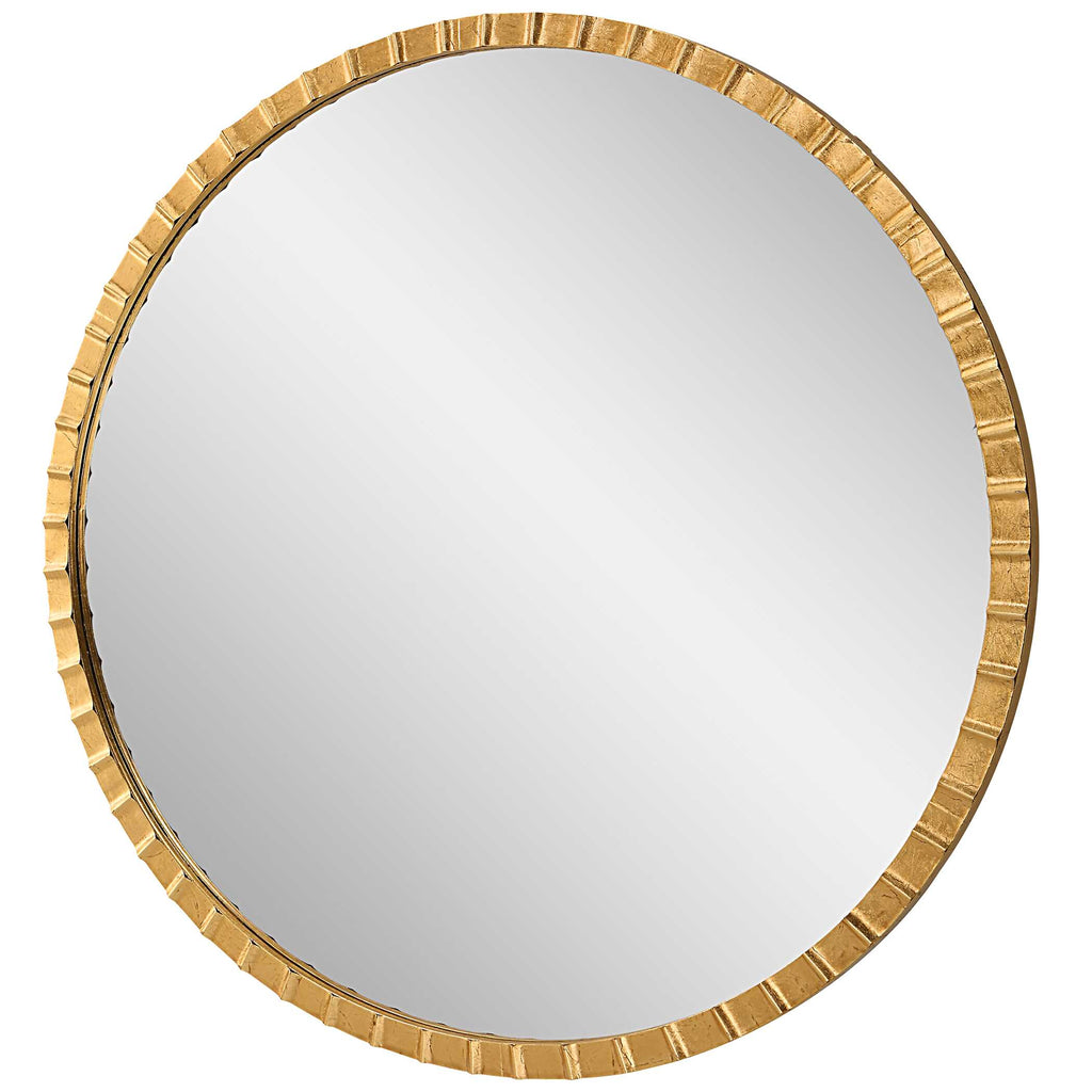 Dandridge Gold Round Mirror