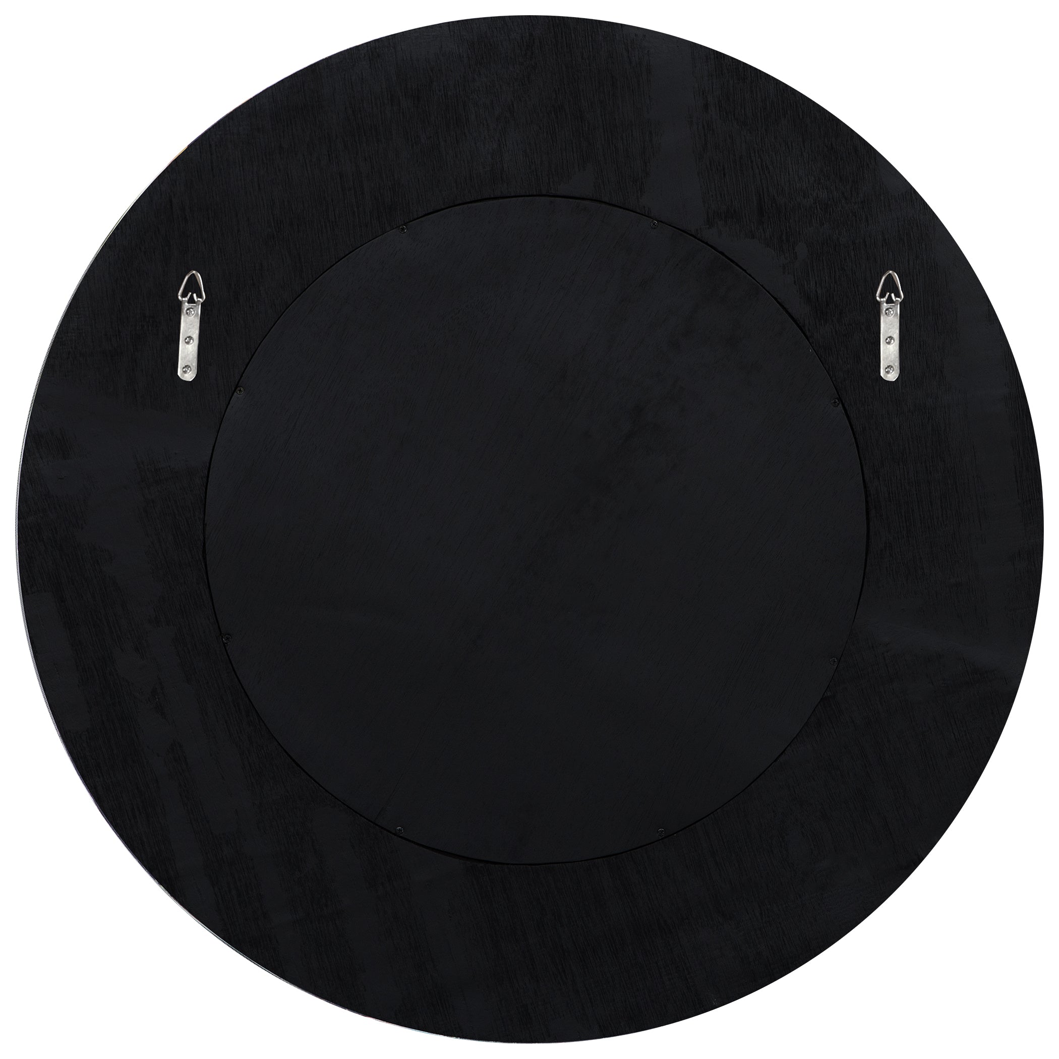 Repose Whitewash Round Mirror